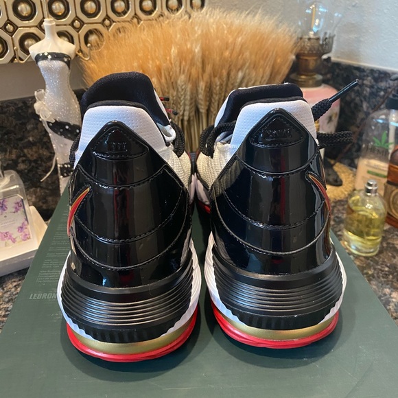 Nike Lebron xvi sb black n white shoes